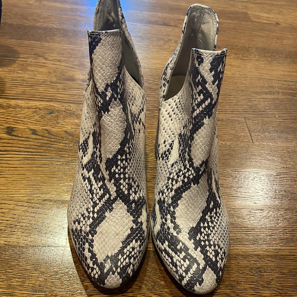 Steve Madden snakeskin booties